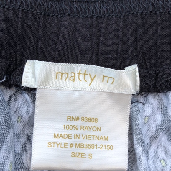 NWOT! - MATTY M Wide Leg Pull-On Flowy Rayon Pants - Picture 3 of 5
